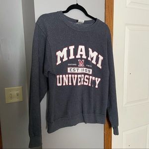 Miami University crew neck